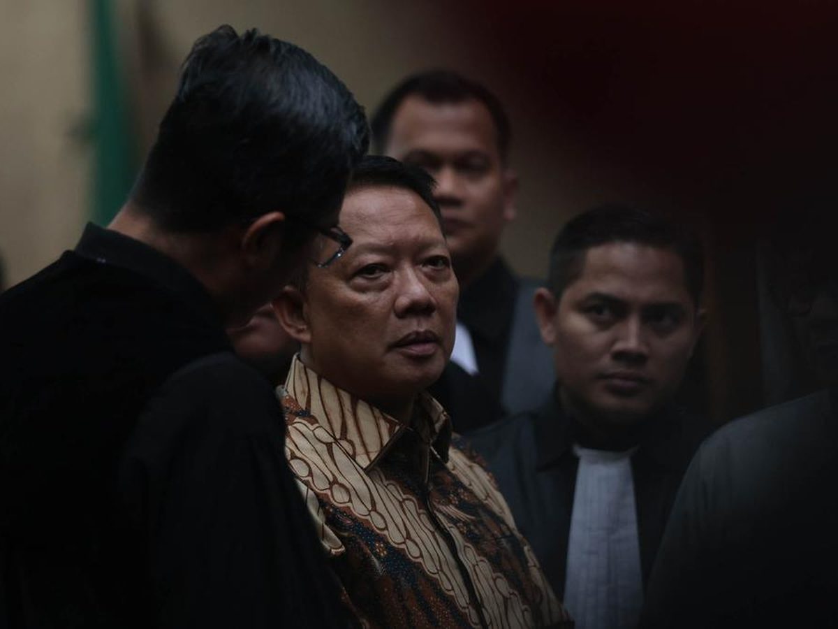 Mantan Jampidsus Kejaksaan Agung Febrie Adriansyah menjalani sidang perdana kasus dugaan korupsi dan TPPU di Pengadilan Tipikor Jakarta Pusat. (KLY/Budy Santoso) 